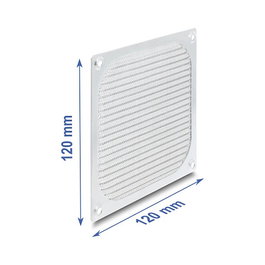 DeLOCK Rejilla para ventilador 120 x 120 mm Plata