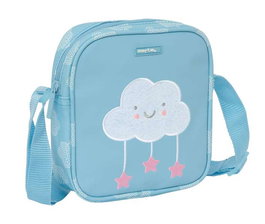 Bolso Bandolera Safta Nubes Azul 16 x 18 x 4 cm