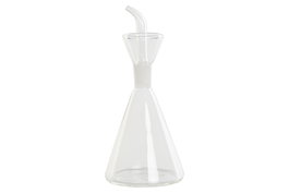 DKD Home Decor Aceitera Basic Glass Vidrio Borosilicato Transparente 7 x 16 x 7 cm 125ml