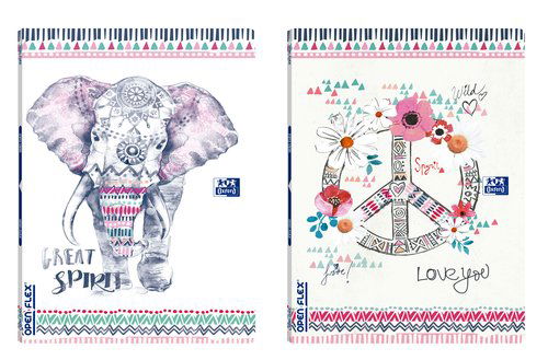 Libreta Grapada Oxford School Openflex Boho Chic A4 48H Horizontal (Set de 10) Libreta Grapada Oxford School Openflex Boho Chic A4 48H Horizontal (Set de 10)