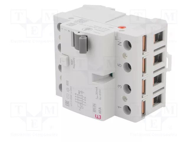 ETI POLAM EFI-P4 AC 40/0.03 Interruptor Diferencial 4 Polos 40A 30mA