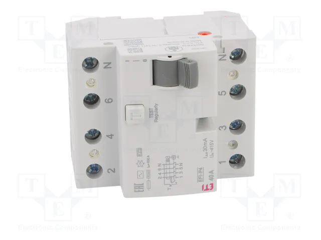 ETI POLAM EFI-P4 AC 40/0.03 Interruptor Diferencial 4 Polos 40A 30mA