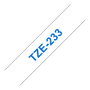 Brother TZe-233 Cinta Laminada Azul sobre Blanco 12mm x 8m