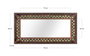 Giner y Colomer Espejo MDF Multicolor 72x26 cm, Pintado a Mano, Orientación Horizontal y Vertical