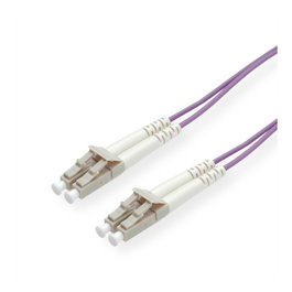 ROLINE Cable de fibra óptica OM4 LC/LC Violeta 7 m
