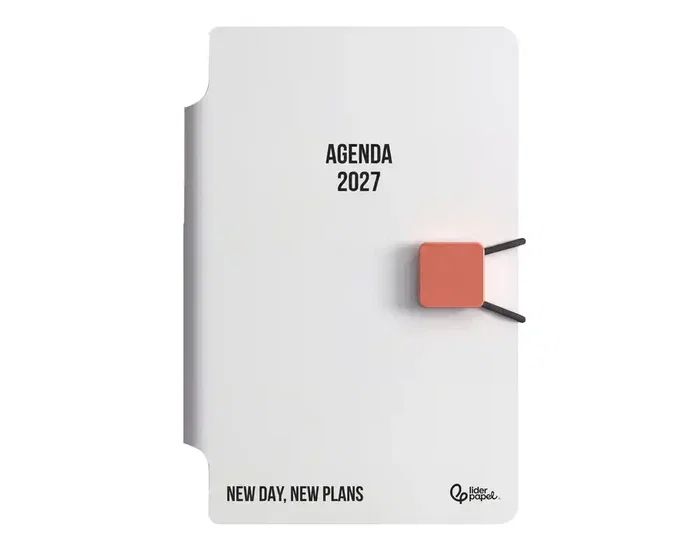 Liderpapel Agenda de oficina 2027 día por página A5 bilingüe