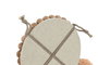 DKD Home Decor Set de 3 Espejos de Cristal con Flecos de Yute Natural