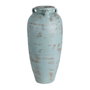 Ixia Jarrón Decorativo Turquesa de Terracota 26 x 28 x 60 cm
