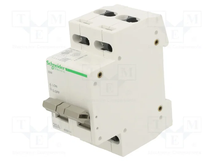 SCHNEIDER ELECTRIC Interruptor de aislamiento Acti 9, 4 polos, 20A, 415VAC SCHNEIDER ELECTRIC Interruptor de aislamiento Acti 9, 4 polos, 20A, 415VAC