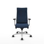 PIQUERAS Y CRESPO Sillón Albacete Azul Marino con Mecanismo Sincro y Base de Aluminio