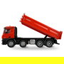 AMEWI Mercedes-Benz Arocs Muldenkipper 8x4/4 4WD RTR 1:18 - Camión Basculante Eléctrico Radio Control Escala Grande, Color Rojo, Ref. 22693