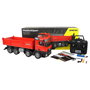 AMEWI Mercedes-Benz Arocs Muldenkipper 8x4/4 4WD RTR 1:18 - Camión Basculante Eléctrico Radio Control Escala Grande, Color Rojo, Ref. 22693