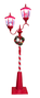 DKD Home Decor Farola LED Roja con Movimiento Musical