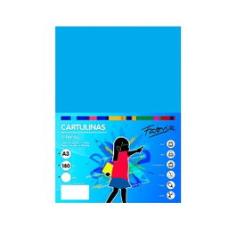 Fabrisa Pack de 50 Cartulinas A3 de 180g Azul