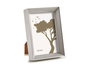 Giftdecor Portafoto Plástico Moldura Plata 10x15 cm con Vidrio y Gancho (Set de 24)