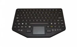 Gamber-Johnson BT-870-TP Teclado Touchpad Inalámbrico USB + Bluetooth IP67 Resistente Agua/Polvo Retroiluminación Rojo Negro