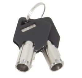 Urban Factory Llave Maestra Tubular Negra para Candado de Cable CRS21UF/CRS11UF - 2 Piezas con Llavero