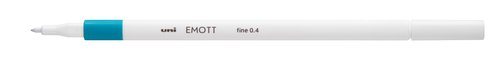 Rotulador Fibra Uni-Ball Emott Fineliner Pem-Sy.71 (0,4) Turquesa (Set de 10) Rotulador Fibra Uni-Ball Emott Fineliner Pem-Sy.71 (0,4) Turquesa (Set de 10)