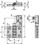 ELESA+GANTER Interruptor de seguridad de bisagra CFSQ NC + NA M12 macho