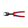 Knipex TwinGrip Frontgreifzange 82 02 200 - Alicates Bimateria Universales 200 mm, Acero Cromo Vanadio, Mango Azul/Rojo