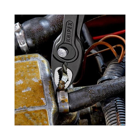 Knipex TwinGrip Frontgreifzange 82 02 200 - Alicates Bimateria Universales 200 mm, Acero Cromo Vanadio, Mango Azul/Rojo