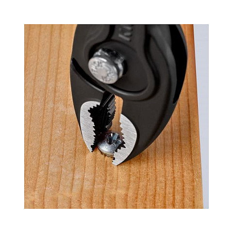 Knipex TwinGrip Frontgreifzange 82 02 200 - Alicates Bimateria Universales 200 mm, Acero Cromo Vanadio, Mango Azul/Rojo