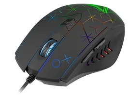 Tracer GameZone XO Ratón Gaming Óptico con Cable, 800-1600 DPI, RGB, Ergonómico para Diestros