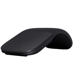 Microsoft Surface Arc Mouse - Ratón óptico inalámbrico Bluetooth 4.1 con diseño curvable, 2 botones, tecnología BlueTrack, negro