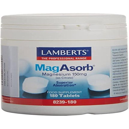 LAMBERTS MagAsorb® Citrato de Magnesio 150 mg 180 tabletas