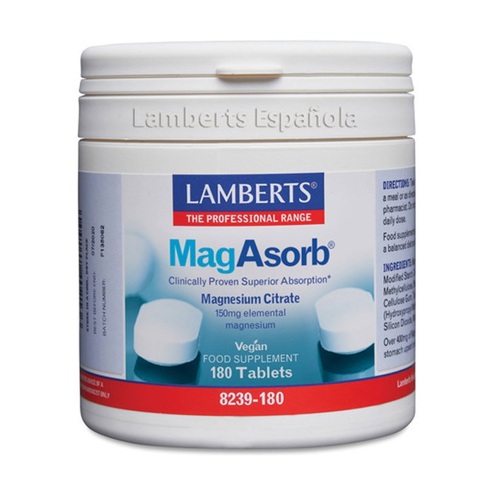 LAMBERTS Magasorb 180 comprimidos 150mg LAMBERTS Magasorb 180 comprimidos 150mg