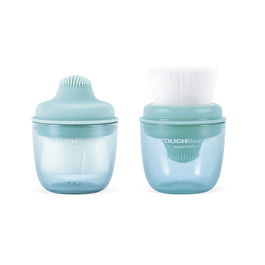 Bifull Touch Beauty Limpiador Facial TB-1762 con Doble Cepillo para Limpiar y Exfoliar, Tamaño Ideal para Viajes