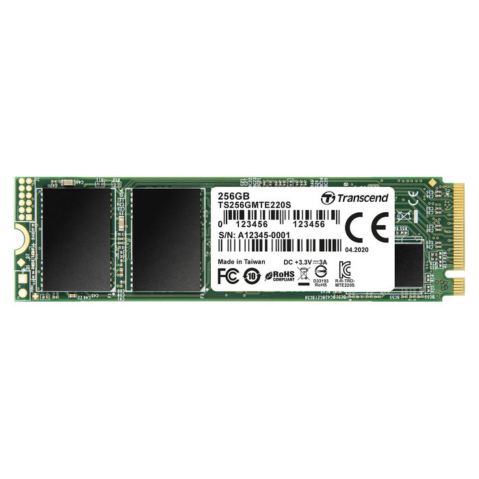 Transcend 256GB M.2 2280 PCIe Gen3x4 M-Key SSD 3D TLC NVMe Lectura 3300MB/s para PC/Portátil Transcend 256GB M.2 2280 PCIe Gen3x4 M-Key SSD 3D TLC NVMe Lectura 3300MB/s para PC/Portátil