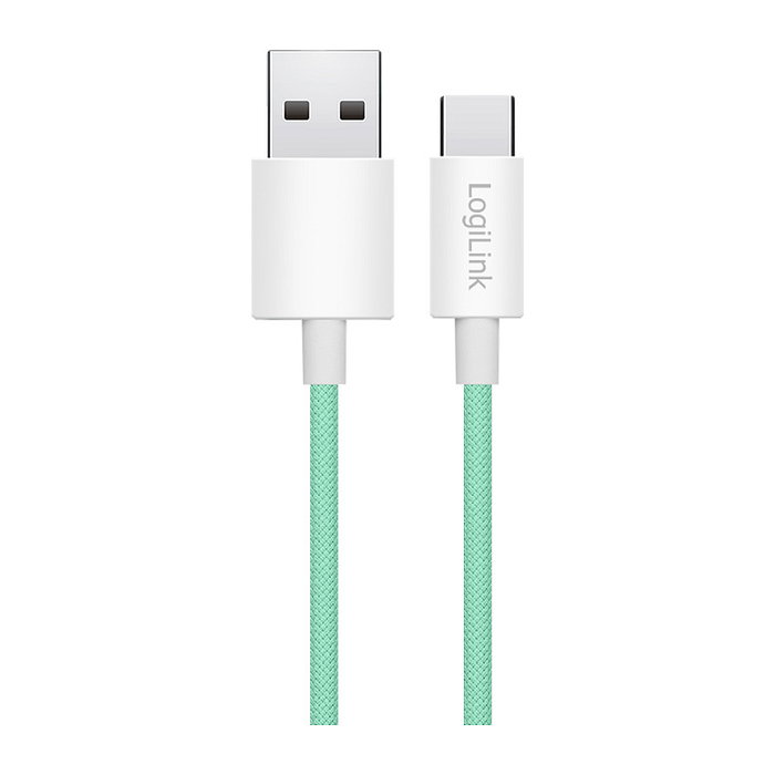 LogiLink Cable USB 2.0 Tipo C A/M a C/M, 1.5 m, Verde