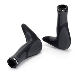 XLC Puños 'Hitch' GR-G16 - Puños Ergonómicos de Goma con Gel Kraton, Incluye Anillo Cierre, 285g