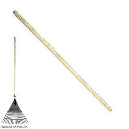 WOLFPACK LINEA PROFESIONAL Mango de Madera Cilíndrico 1200x22 mm para Rastrillo o Cepillo