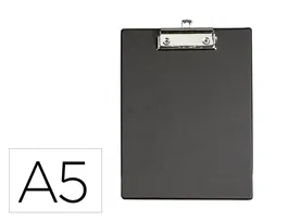 Maul Portanotas Din A5 Cartón Plastificado PVC con Pinza, Negro
