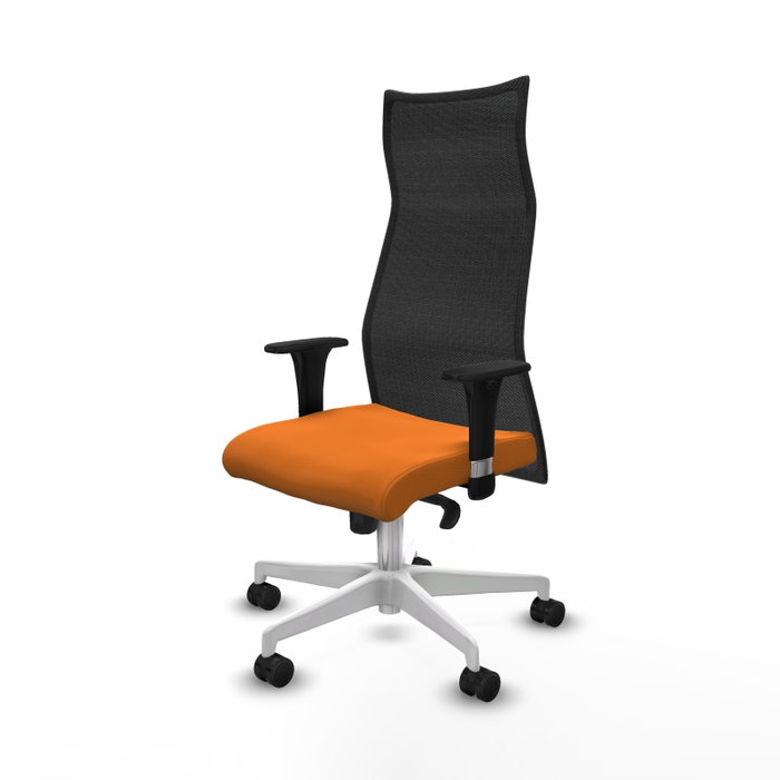 PIQUERAS Y CRESPO Sillón Albacete con mecanismo Sincro, Naranja y Negro PIQUERAS Y CRESPO Sillón Albacete con mecanismo Sincro, Naranja y Negro