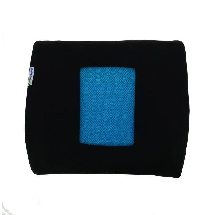 Kine Travel 169821 Cojín lumbar + Gel Negro y azul