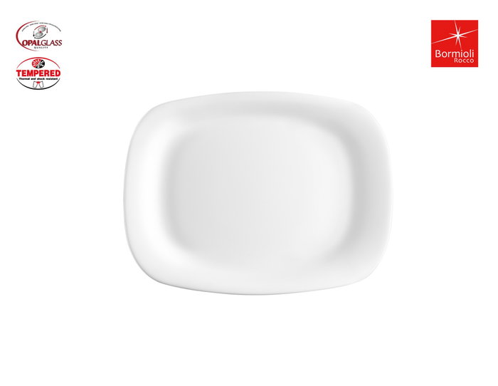 Bormioli Rocco Fuente rectangular Parma de 18x21cm en Blanco