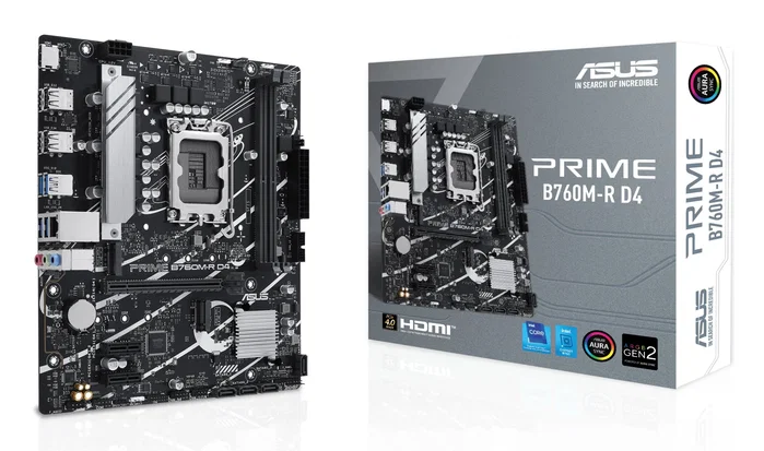 ASUS PRIME B760M-R D4 DDR4 Micro ATX ASUS PRIME B760M-R D4 DDR4 Micro ATX