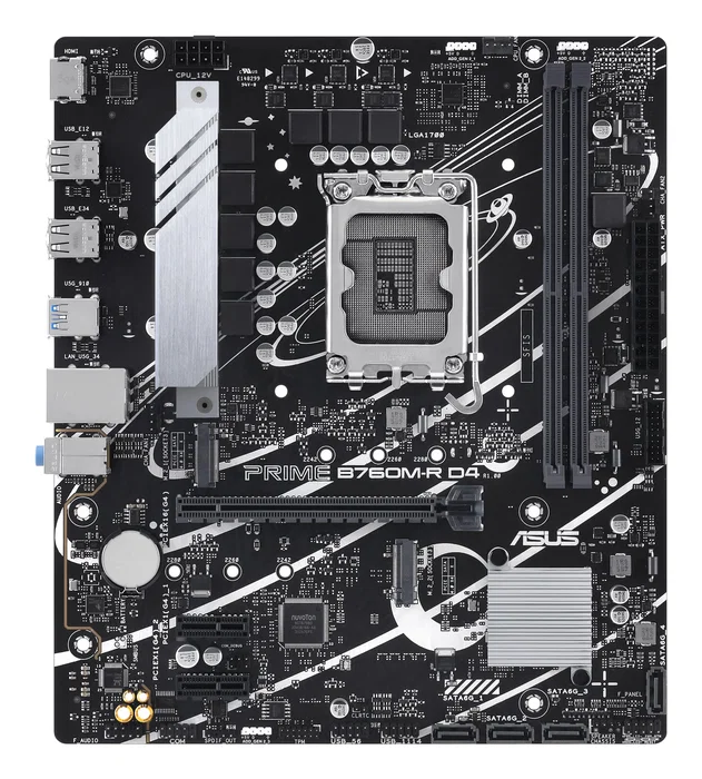ASUS PRIME B760M-R D4 DDR4 Micro ATX ASUS PRIME B760M-R D4 DDR4 Micro ATX