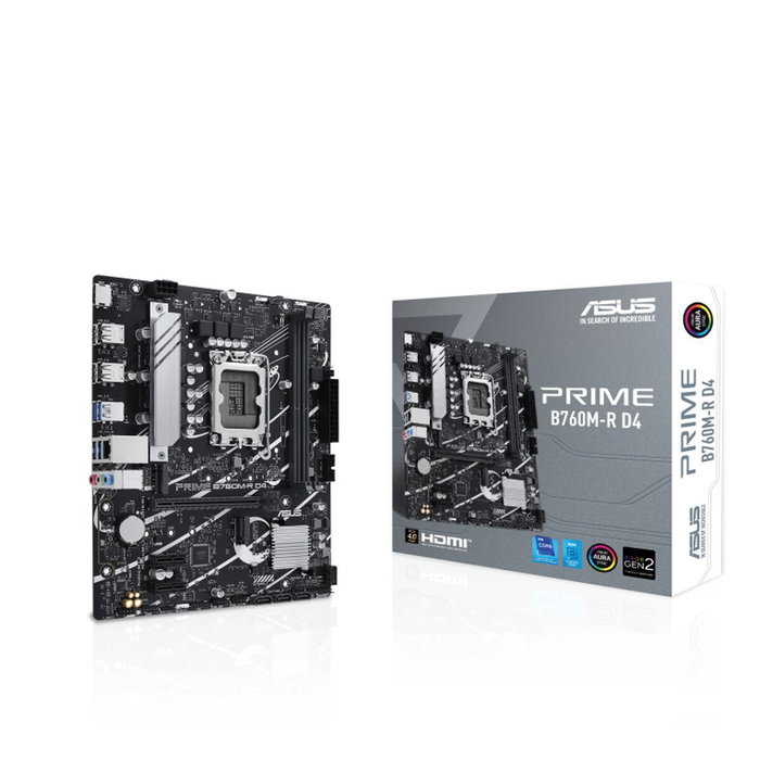 Asus PRIME B760M-R D4 Micro ATX LGA 1700 DDR4 Asus PRIME B760M-R D4 Micro ATX LGA 1700 DDR4