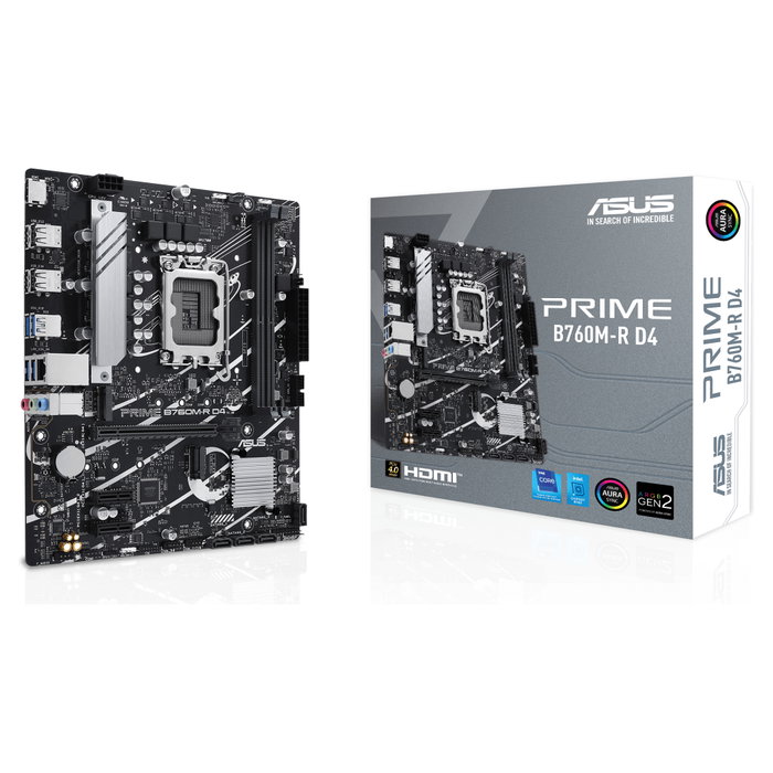 Asus PRIME B760M-R D4 Micro ATX LGA 1700 DDR4 Asus PRIME B760M-R D4 Micro ATX LGA 1700 DDR4