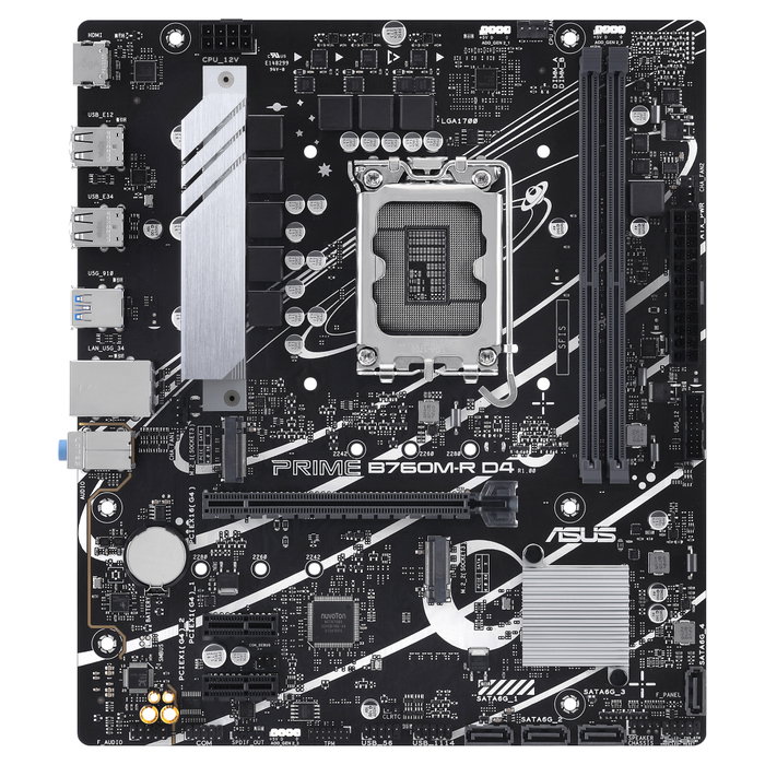 Asus PRIME B760M-R D4 Micro ATX LGA 1700 DDR4 Asus PRIME B760M-R D4 Micro ATX LGA 1700 DDR4