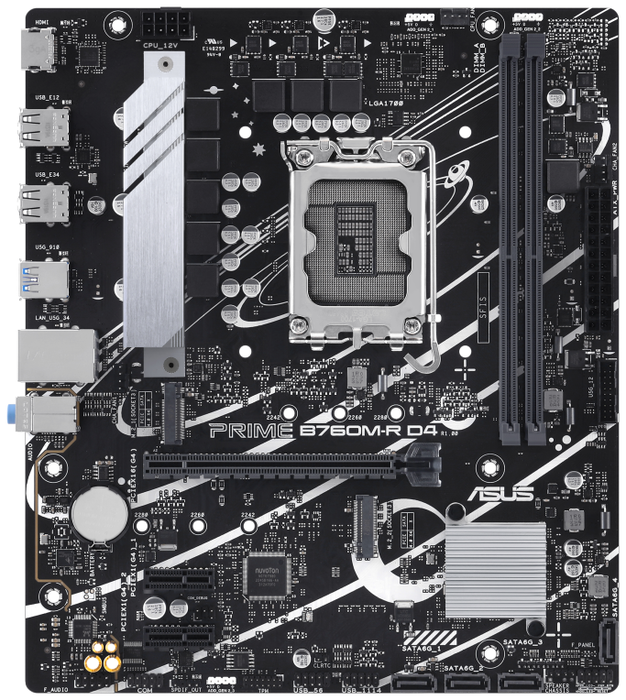 Asus PRIME B760M-R D4 Micro ATX LGA 1700 DDR4 Asus PRIME B760M-R D4 Micro ATX LGA 1700 DDR4