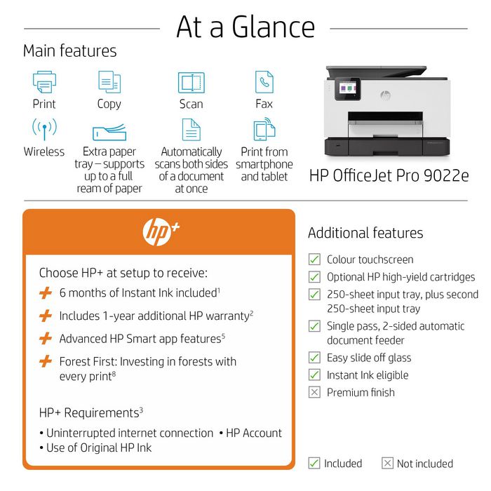 HP OfficeJet Pro 9022e All-in-One Printer