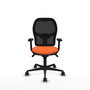PIQUERAS Y CRESPO Silla de oficina Jorquera Naranja y Negro