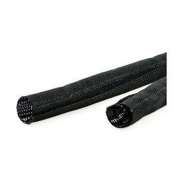 VALUE 19.08.3155 Malla Trenzada Expandible para Cables, Negro, 25 m, para Escritorio