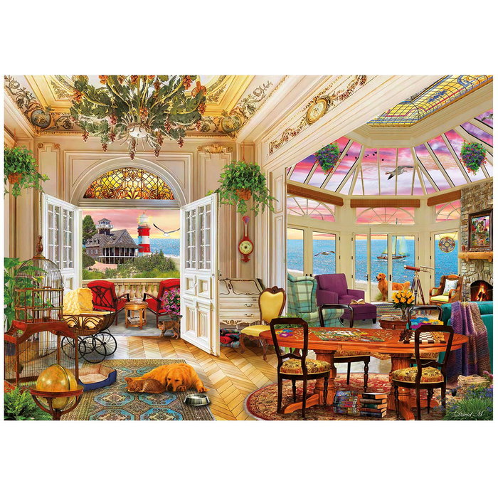 Educa Puzzle 3000 Piezas Vida En La Costa 20332 Adulto 120x85 cm
