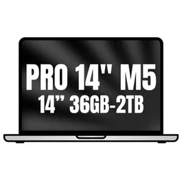 Apple MacBook Pro 14" - Chip M5 Max, 36GB RAM, 2TB SSD, GPU 32 núcleos, Pantalla Liquid Retina XDR, Plata, MGDQ4Y/A